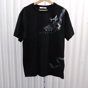 Givenchy Dragon Graphic T-Shirt Mens Size XL Black Cuban Fit